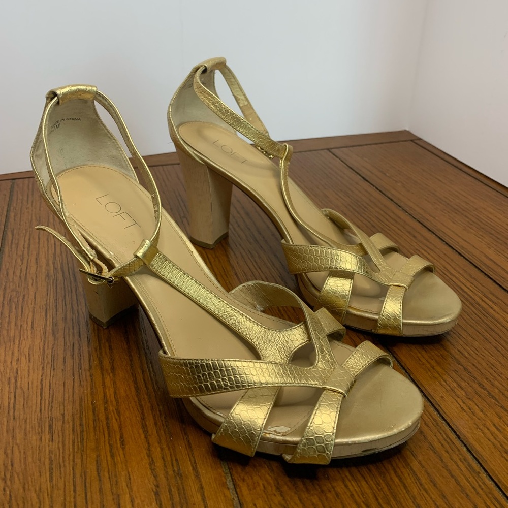 Cream Size 9 Ann Taylor Loft Heels